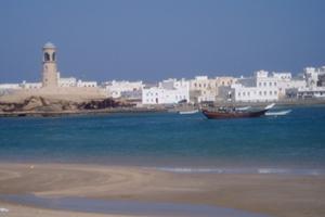 Sur coastline and lighthouse